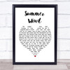 Frank Sinatra Summer Wind Heart Song Lyric Quote Print