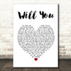 Hazel O'Connor Will You Heart Song Lyric Quote Print