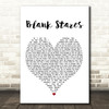 Jay Allen Blank Stares Heart Song Lyric Quote Print