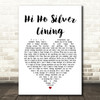 Jeff Beck Hi Ho Silver Lining Heart Song Lyric Quote Print