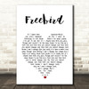 Lynyrd Skynyrd Freebird Heart Song Lyric Quote Print