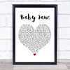 Rod Stewart Baby Jane Heart Song Lyric Quote Print