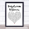 The Monkees Daydream Believer Heart Song Lyric Quote Print