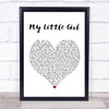 Tim McGraw My Little Girl Heart Song Lyric Quote Print