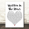 Westlife Written In The Stars Heart Song Lyric Quote Print