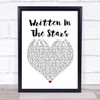 Westlife Written In The Stars Heart Song Lyric Quote Print