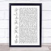 Diana Ross When You Tell Me That You Love Me White Script Song Lyric Quote Print