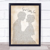 Andy Williams Speak Softly Love Man Lady Bride Groom Wedding Song Lyric Framed Print