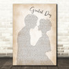 Take That Greatest Day Man Lady Bride Groom Wedding Song Lyric Framed Print