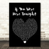 Alexander O'Neal If You Were Here Tonight Black Heart Song Lyric Framed Print
