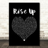 Andra Day Rise Up Black Heart Song Lyric Framed Print