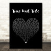 Basia Time And Tide Black Heart Song Lyric Framed Print