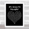 David Essex It's Gonna Be Alright Black Heart Song Lyric Framed Print