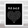 Eva Cassidy At Last Black Heart Song Lyric Framed Print