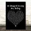 George Jones He Stopped Loving Her Today Black Heart Song Lyric Framed Print