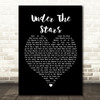 John Legend Under The Stars Black Heart Song Lyric Framed Print