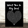 Lovebirds Want You In My Soul Black Heart Song Lyric Framed Print