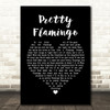 Manfred Mann Pretty Flamingo Black Heart Song Lyric Framed Print