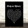 Miranda Lambert Makin' Plans Black Heart Song Lyric Framed Print
