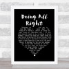 Queen Doing All Right Black Heart Song Lyric Framed Print