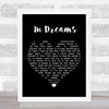 Roy Orbison In Dreams Black Heart Song Lyric Framed Print