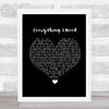 Skylar Grey Everything I Need Black Heart Song Lyric Framed Print