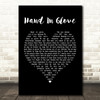 The Smiths Hand In Glove Black Heart Song Lyric Framed Print