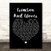 Tommy James And The Shondells Crimson And Clover Black Heart Song Lyric Framed Print