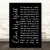 Chicago Colour My World Black Script Song Lyric Framed Print