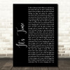 Imagine Dragons It's Time Black Script Song Lyric Framed Print