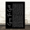 Shed Seven Going For Gold Black Script Song Lyric Framed Print