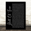 The Script Hall Of Fame Black Script Song Lyric Framed Print