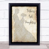 Michael Bolton Fathers And Daughters (Never Say Goodbye) Man Lady Dancing Song Lyric Framed Print