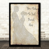 Simply Red You Make Me Feel Brand New Man Lady Dancing Song Lyric Framed Print