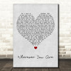 5 Seconds Of Summer Wherever You Are Grey Heart Song Lyric Framed Print