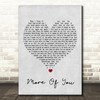 Chris Stapleton More Of You Grey Heart Song Lyric Framed Print