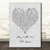 Judie Tzuke Stay With Me Till Dawn Grey Heart Song Lyric Framed Print