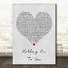 Twenty One Pilots Holding On To You Grey Heart Song Lyric Framed Print