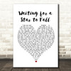 Boy Meets Girl Waiting for a Star to Fall White Heart Song Lyric Framed Print