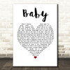 Devendra Banhart Baby White Heart Song Lyric Framed Print