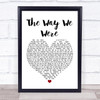 Gladys Knight The Way We Were - Try To Remember White Heart Song Lyric Framed Print
