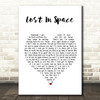 Lighthouse Family Lost In Space White Heart Song Lyric Framed Print
