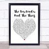 Stereophonics The Bartender And The Thief White Heart Song Lyric Framed Print