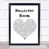 The Blessing Hurricane Room White Heart Song Lyric Framed Print