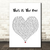 The Stone Roses This Is The One White Heart Song Lyric Framed Print