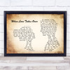 David Guetta feat. Kelly Rowland When Love Takes Over Man Lady Couple Song Lyric Framed Print