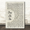 Van Morrison Days Like This Vintage Script Song Lyric Framed Print