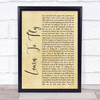 Foo Fighters Learn To Fly Rustic Script Song Lyric Framed Print