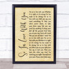 Texas So In Love With You Rustic Script Song Lyric Framed Print