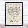 Elton John The One Script Heart Song Lyric Framed Print